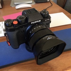 fuji red shutter button